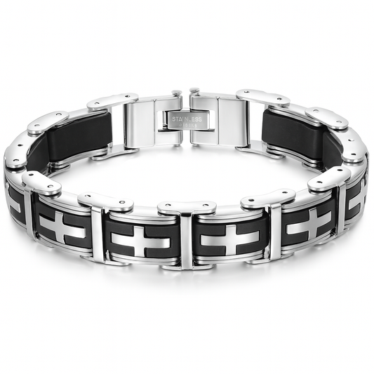 Crusader Cross Link Bracelet