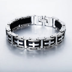 Crusader Cross Link Bracelet