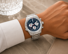Oceanaut Flight – Silver Dial Men's Quartz Dress Watch with 46mm Stainless Steel Case, Black Leather Strap & 100M Water Resistance