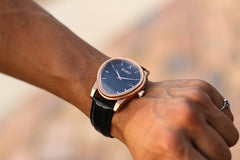 Egard Dali V2 Rose – Rose Gold Automatic Men's Watch with Curved 316L Steel Case, Seiko NH35 Movement & Sapphire Crystal
