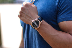 Egard Dali V2 Rose – Rose Gold Automatic Men's Watch with Curved 316L Steel Case, Seiko NH35 Movement & Sapphire Crystal