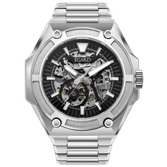 Egard King Ocean Skeleton Steel – Swiss Automatic Dive Watch with Open Heart Dial, 500M Water Resistance & Sapphire Crystal