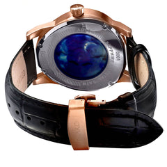 Egard Dali V2 Rose – Rose Gold Automatic Men's Watch with Curved 316L Steel Case, Seiko NH35 Movement & Sapphire Crystal