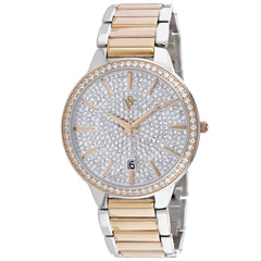 Christian Van Sant Alessia – Grey Dial Women's Quartz Bracelet Watch with 38mm Stainless Steel Case, Rose Gold Bracelet & Mineral Crystal