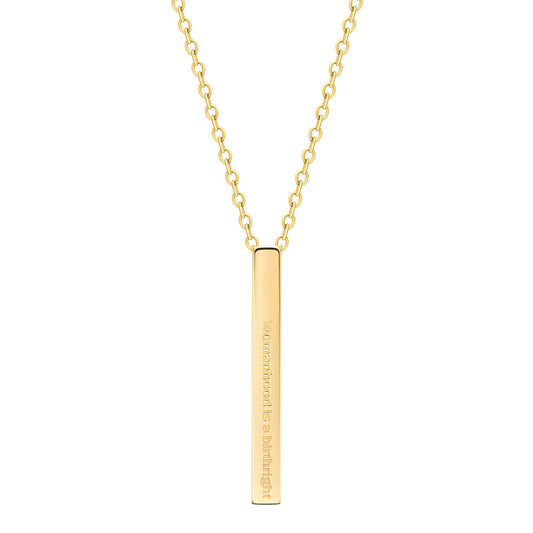 Womanhood necklace Gold