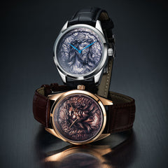 Egard In His Name Classic – Silver Automatic Men's Watch with Seiko NH35 Movement, Sapphire Crystal & Leather Strap