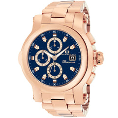 Oceanaut Baccara XL – Blue Dial Men's Quartz Chronograph Watch with 50mm Stainless Steel Case, Silver Bracelet & 50M Water Resistance