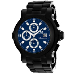 Oceanaut Baccara XL – Black & Grey Dial Men's Quartz Chronograph Sport Watch with 42mm Stainless Steel Case, Black Rubber Strap & 50M Water Resistance