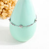 Women's Flower gem bracelet - silver