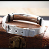 Men's cross steel bracelet