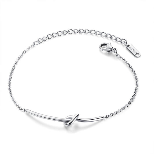 Women's knot bracelet - steel