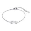 Women's infinity bracelet - silver