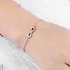 Women's infinity bracelet - silver