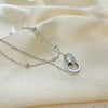 Women's linked bracelet - silver