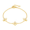 Women's fleur bracelet - gold
