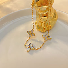Women's fleur bracelet - gold