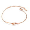 Women's knot bracelet - rose
