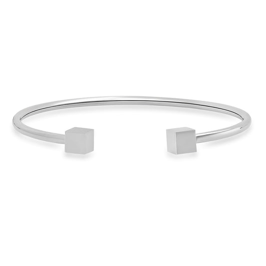 Rhodium Cube bracelet