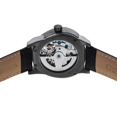 Egard Quantus Carbon-Beast AUTO – Swiss Automatic 43mm Gunmetal Watch with Curved Sapphire Crystal & Carbon Fiber Strap