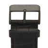26mm Black genuine leather strap -black buckle