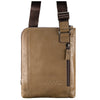 Mustard Brown Leather Tablet Bag