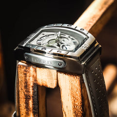 Patriot Gunbeast – Dark Grey Swiss Men's Watch with 316L Stainless Steel Case, K1 Crystal & Miyota Dual Time Movement